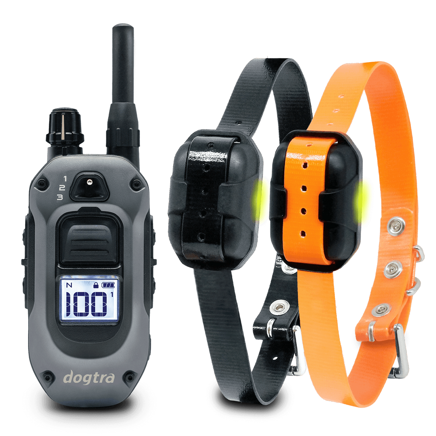 Dogtra 280X 2 Dog Unit e-collar with remote, featuring tone, vibration, BOOST functions, light, and safety level lock for effective training.