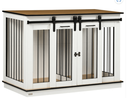 Dog Crate Furniture for Large Dog or 2 Small Dogs K9 - Feline Unique Pet Accessories