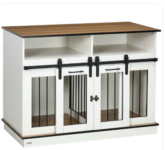 Dual-Function Dog Crate & End Table K9 - Feline Unique Pet Accessories