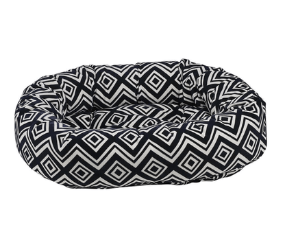 Bowsers Designer Donut Dog Bed | Color: Azure K9 - Feline Unique Pet Accessories