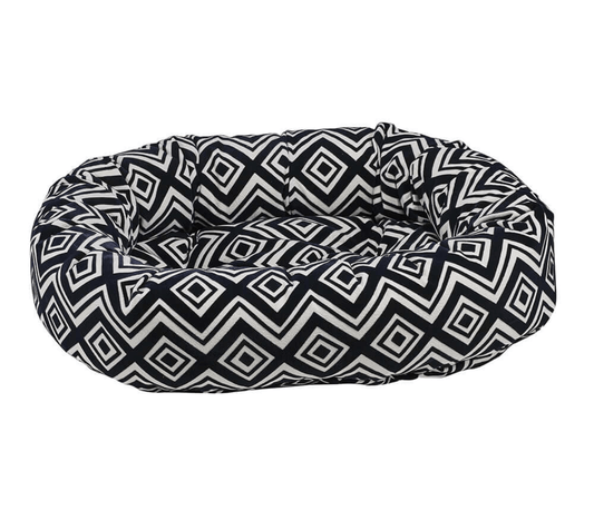 Bowsers Designer Donut Dog Bed | Color: Azure K9 - Feline Unique Pet Accessories