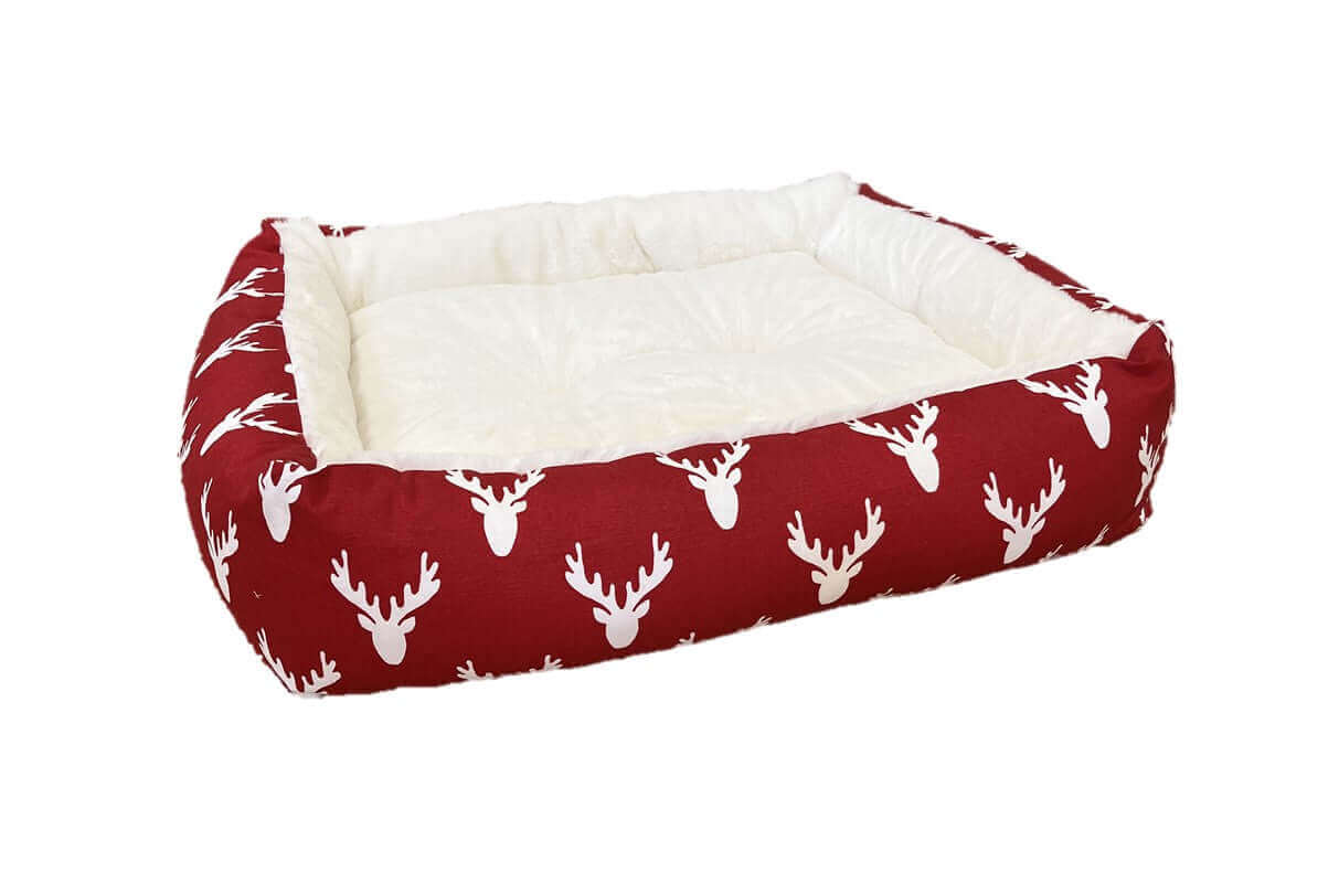 Luxe Alpine Lounger Dog Bed for Holidays K9 - Feline Unique Pet Accessories