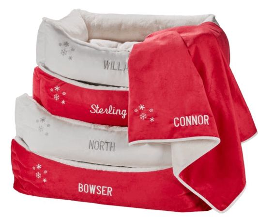 Bowsers Holiday Dog Throw Blanket | Cozy & Soft K9 - Feline Unique Pet Accessories