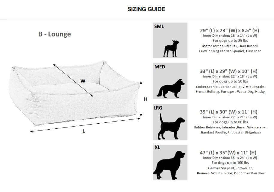 Bowsers B-Lounge Designer Dog Beds - Color: Koala K9 - Feline Unique Pet Accessories