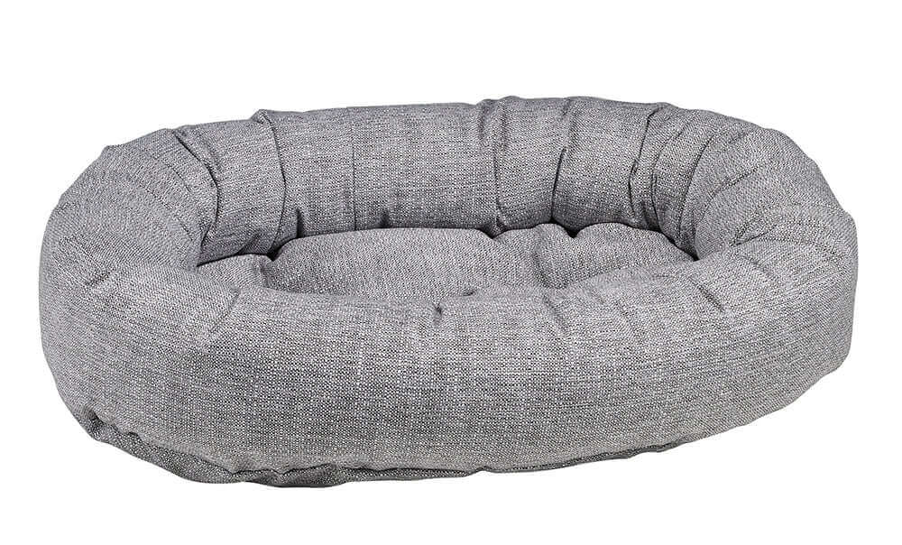 Donut Dog Bed in Aspen Chenille