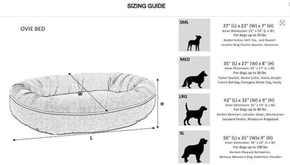 Bowsers Ovie Dog Bed. Orthopedic Support | Color: Horizon K9 - Feline Unique Pet Accessories