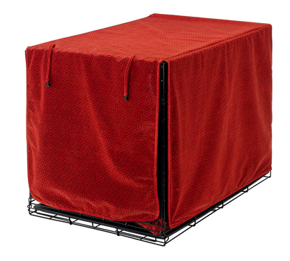 Luxury Dog Crate Cover | Color: Cherry Bones K9 - Feline Unique Pet Accessories