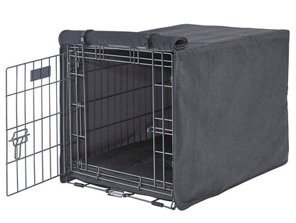 Luxury Dog Crate Cover | Color: Flint K9 - Feline Unique Pet Accessories