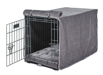 Luxury Dog Crate Cover | Color: Pumice K9 - Feline Unique Pet Accessories