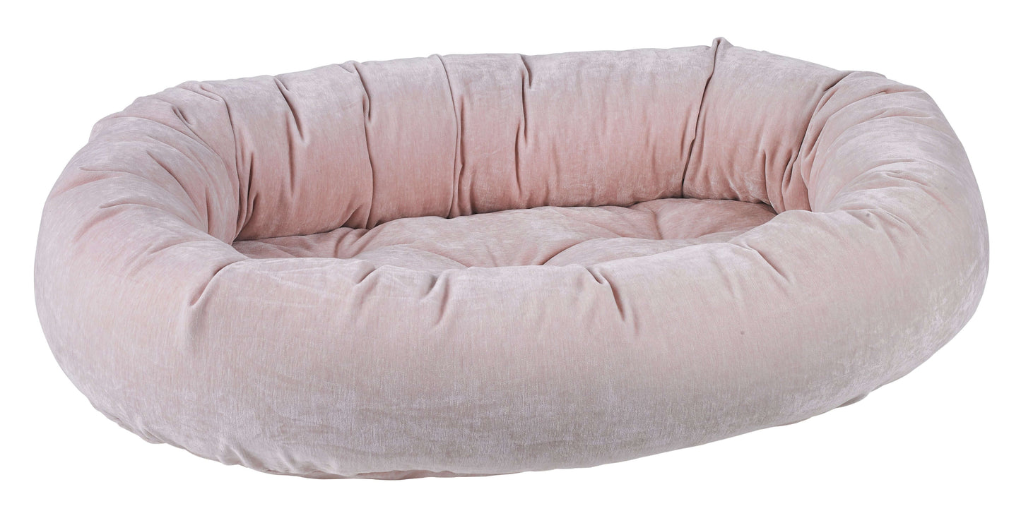 Bowsers Designer Donut Dog Bed | Color: Blush K9 - Feline Unique Pet Accessories