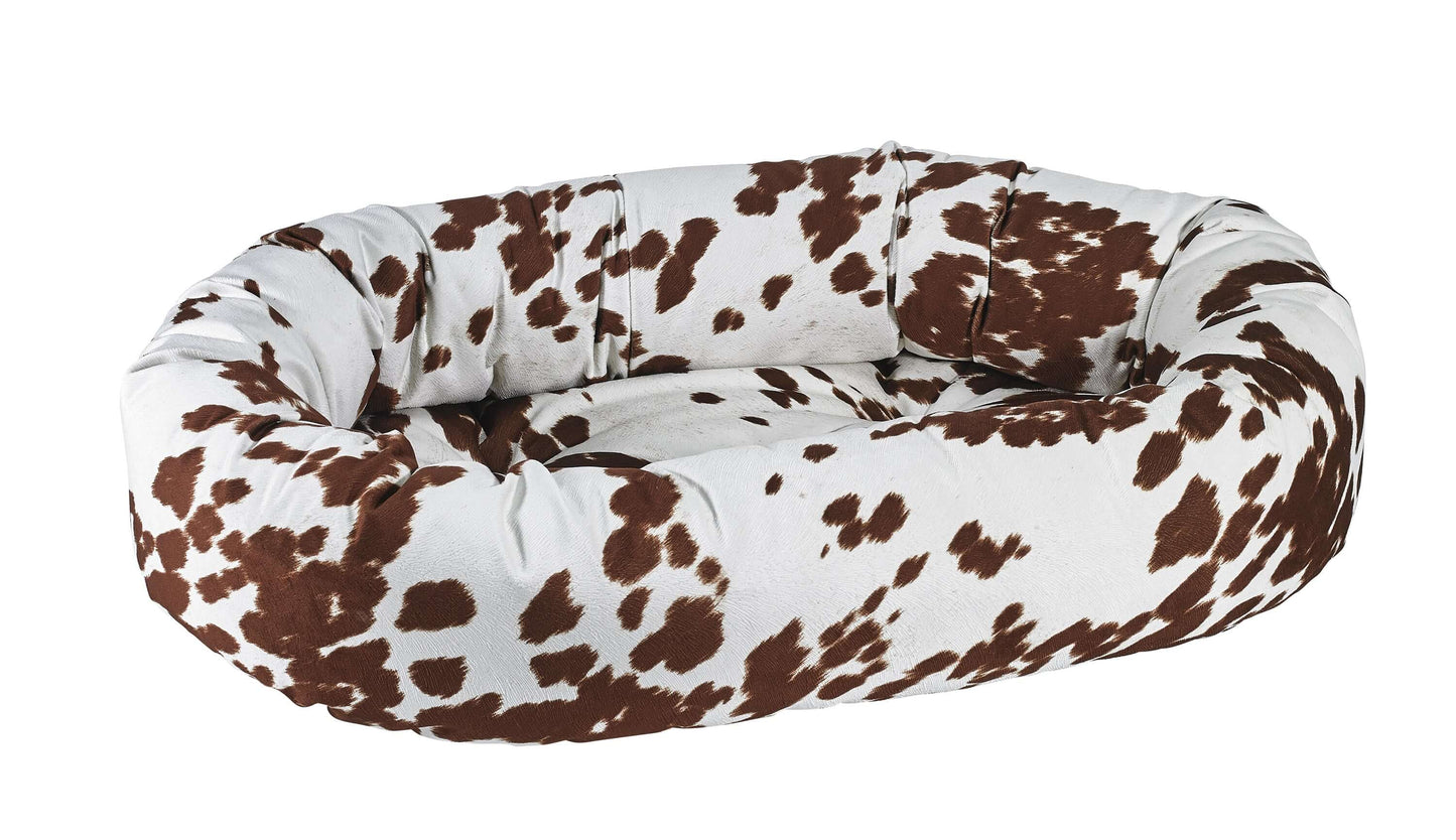 Bowsers Designer Donut Dog Bed | Color: Durango K9 - Feline Unique Pet Accessories