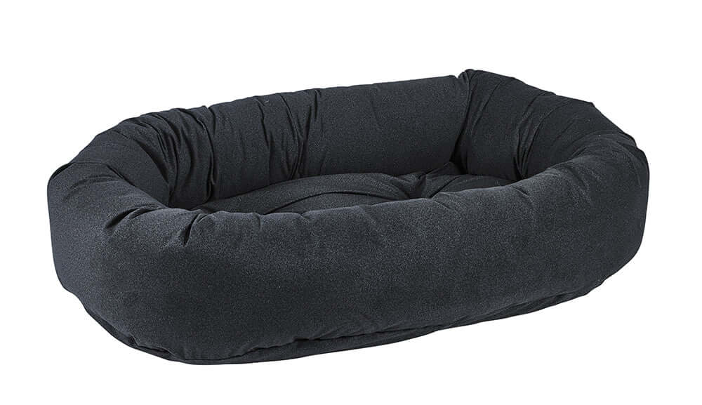 Bowsers Designer Donut Dog Bed | Color: Flint K9 - Feline Unique Pet Accessories