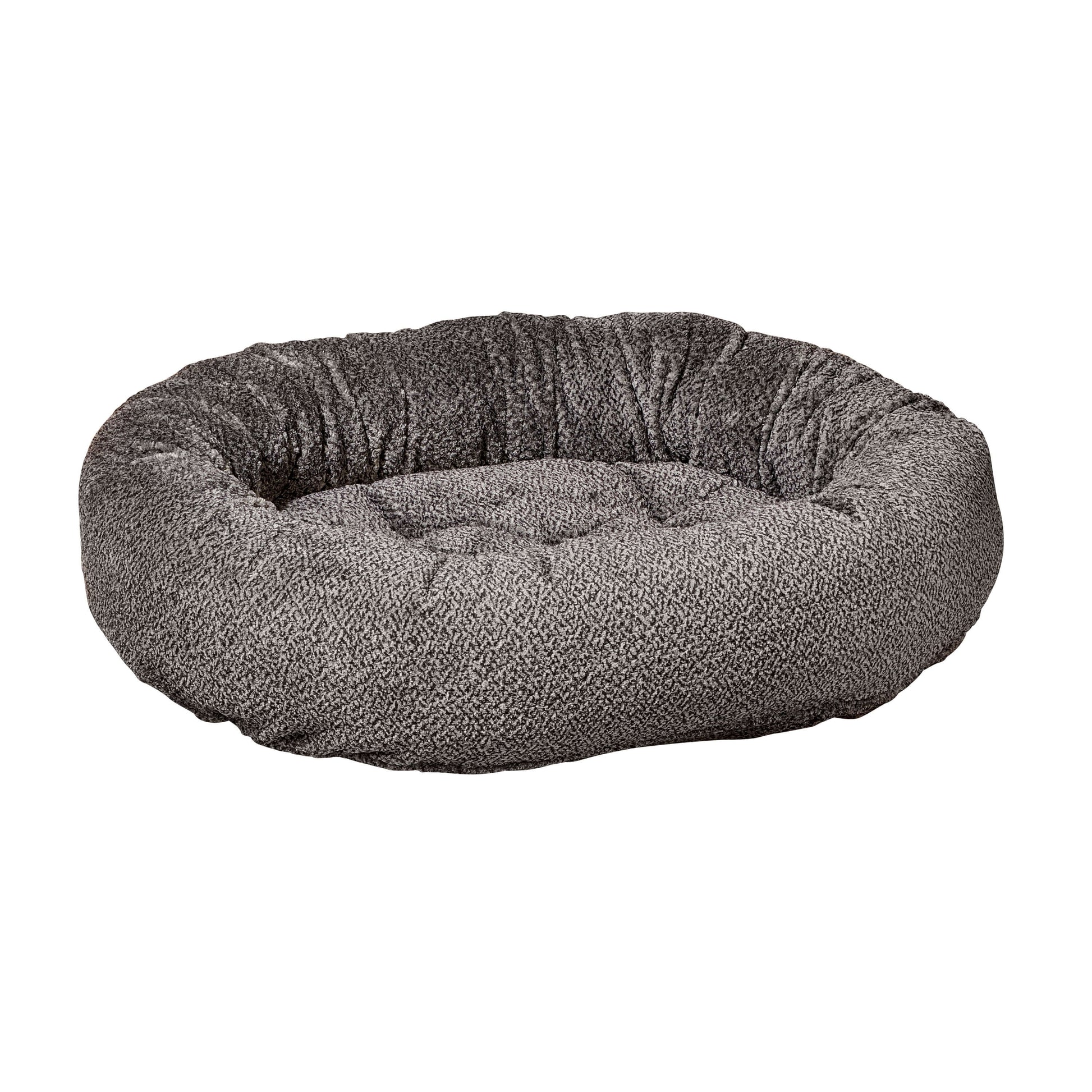 Bowsers Designer Donut Dog Bed | Color: Grey Owl K9 - Feline Unique Pet Accessories