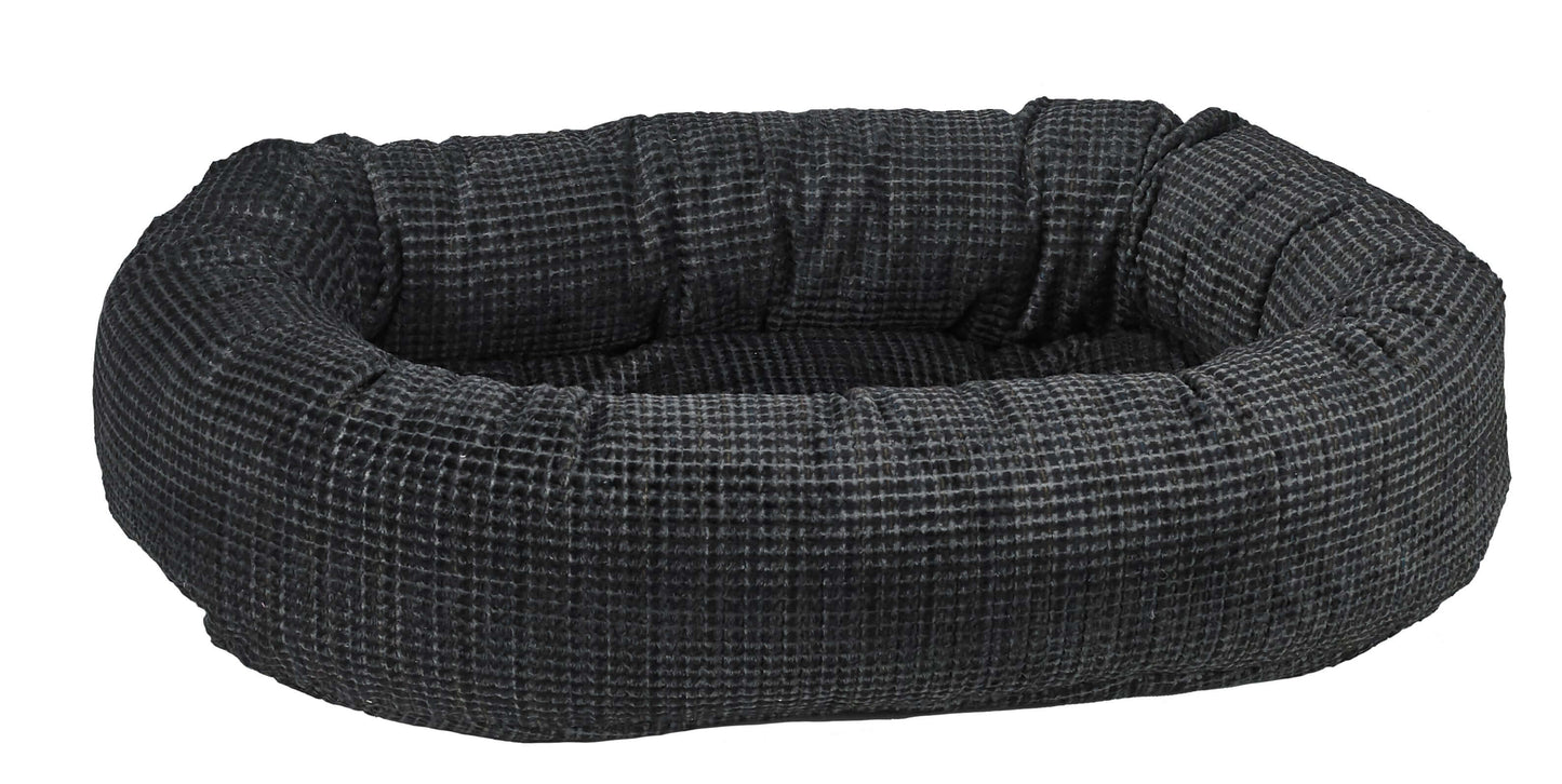 Bowsers Designer Donut Dog Bed | Color: Iron Mountain K9 - Feline Unique Pet Accessories