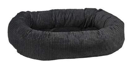 Bowsers Designer Donut Dog Bed | Color: Iron Mountain K9 - Feline Unique Pet Accessories