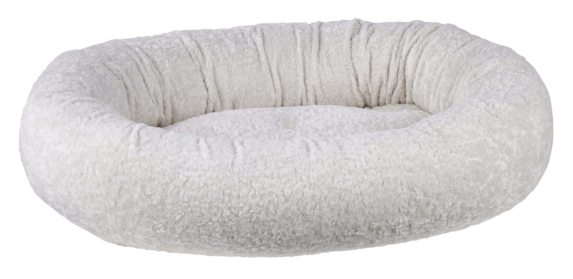 Bowsers Designer Donut Dog Bed | Color: Ivory Sheepskin K9 - Feline Unique Pet Accessories