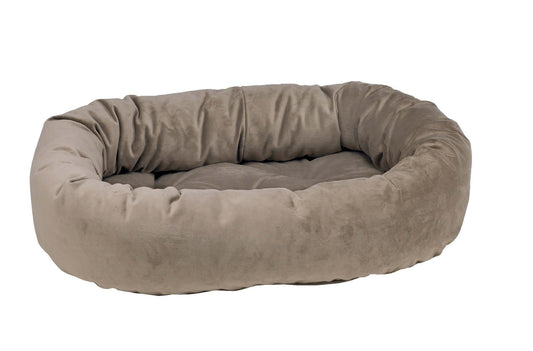 Bowsers Designer Donut Dog Bed | Color: Pebble K9 - Feline Unique Pet Accessories