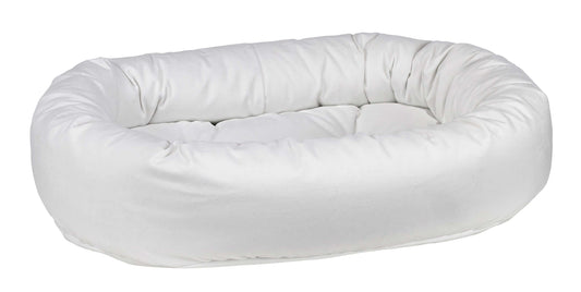 Bowsers Designer Donut Dog Bed | Color: Snowflake K9 - Feline Unique Pet Accessories