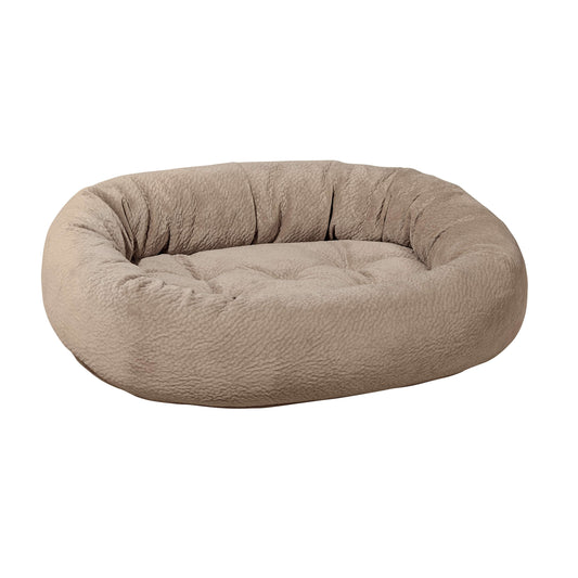 Bowsers Designer Donut Dog Bed | Color: Toast K9 - Feline Unique Pet Accessories