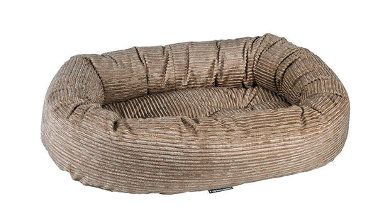 Bowsers Designer Donut Dog Bed | Color: Wheat K9 - Feline Unique Pet Accessories