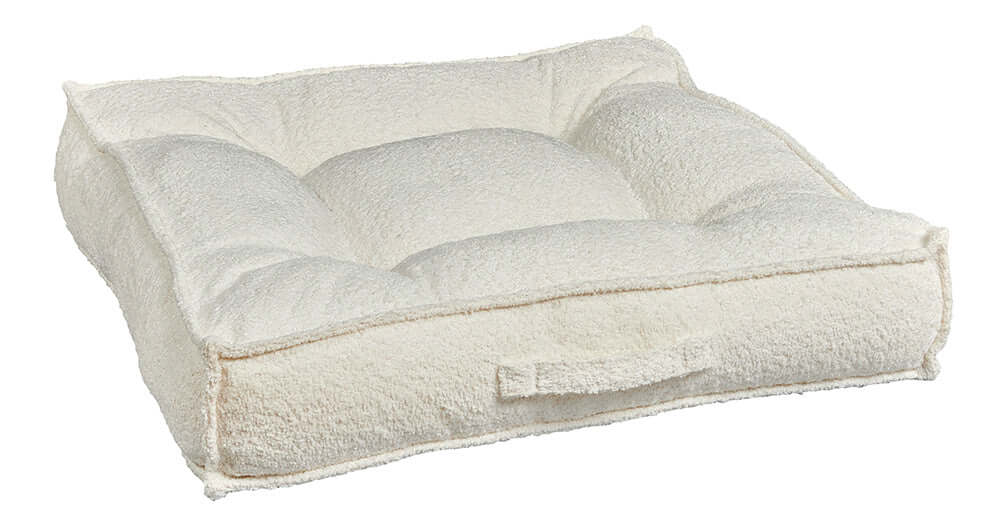 Bowsers Piazza Dog Bed -Luxurious | Color: Vanilla Boucle K9 - Feline Unique Pet Accessories