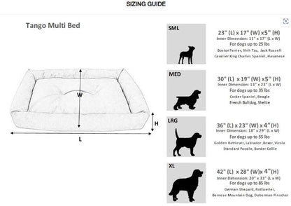 Bowsers Tango Multi Dog Bed | Color: Bark K9 - Feline Unique Pet Accessories