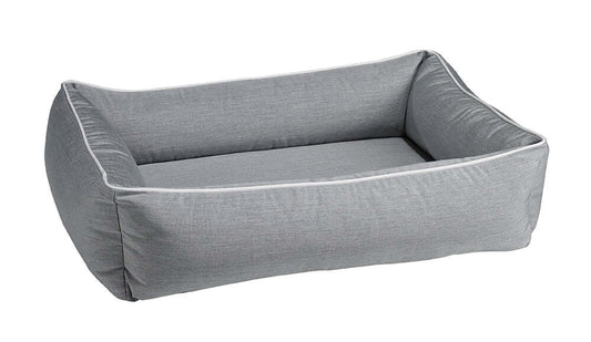 Bowsers Urban Lounger Designer Dog Bed | Color: Heather Grey K9 - Feline Unique Pet Accessories