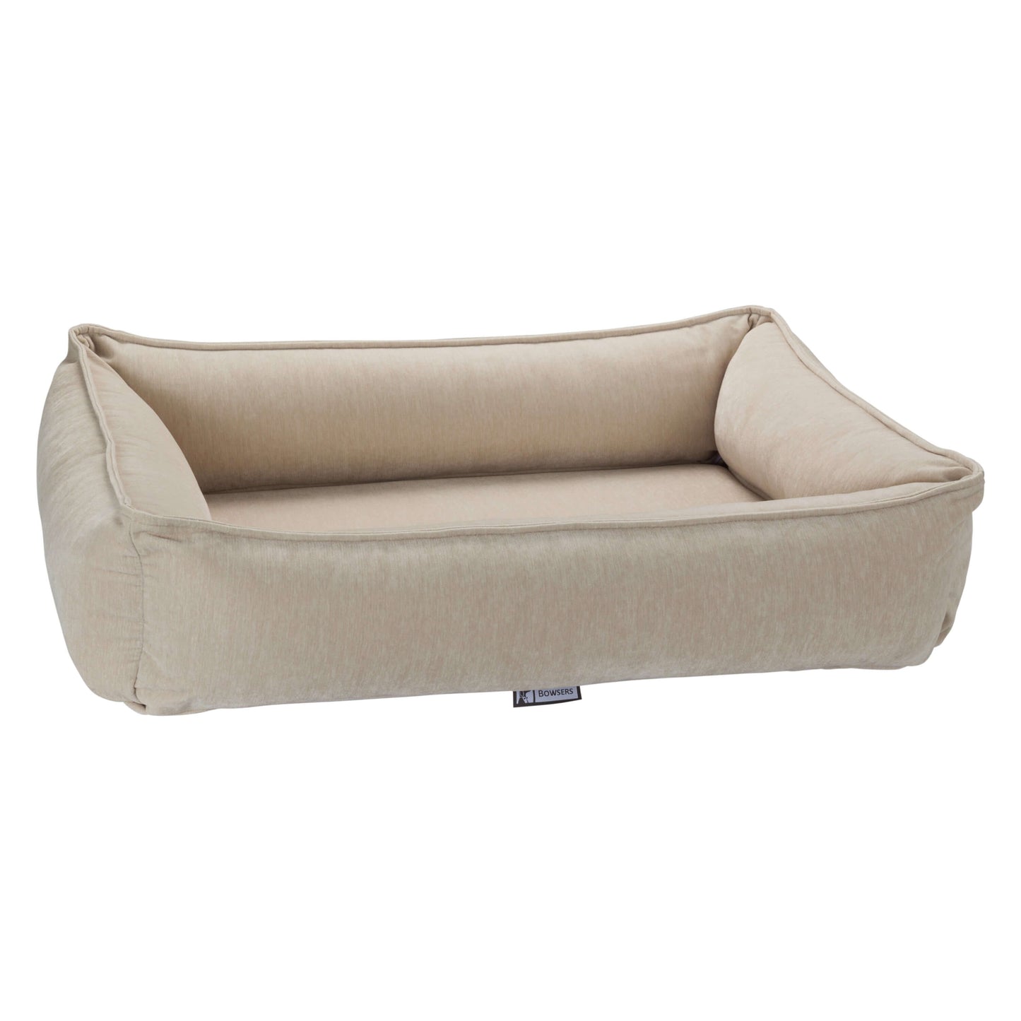 Bowsers Urban Lounger Designer Dog Bed | Color: Linen K9 - Feline Unique Pet Accessories