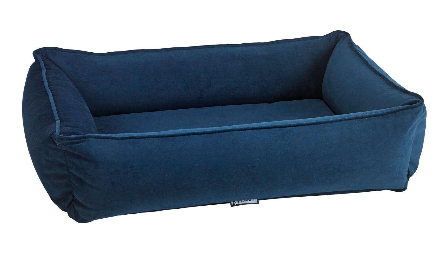 Bowsers Urban Lounger Designer Dog Bed | Color: Navy K9 - Feline Unique Pet Accessories