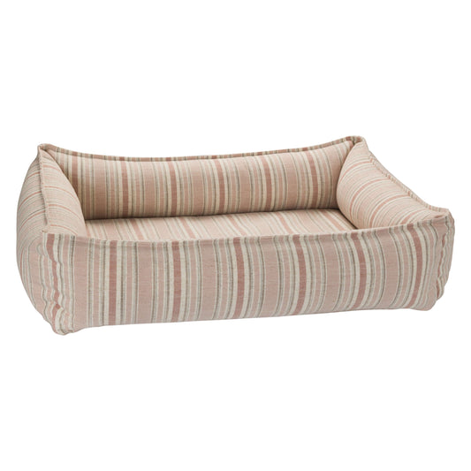 Bowsers Urban Lounger Designer Dog Bed | Color: Sanibel Stripe K9 - Feline Unique Pet Accessories