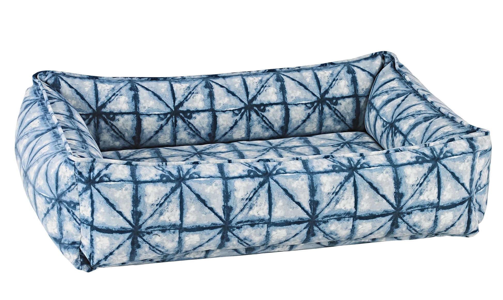 Bowsers Urban Lounger Designer Dog Bed | Color: Shibori K9 - Feline Unique Pet Accessories