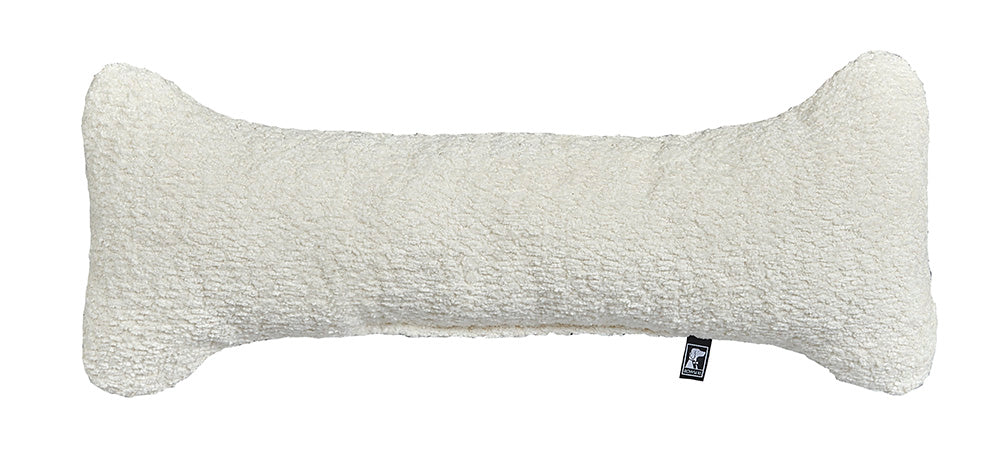 Bumper Bone Pillow for Dogs - Vanilla Boucle K9 - Feline Unique Pet Accessories