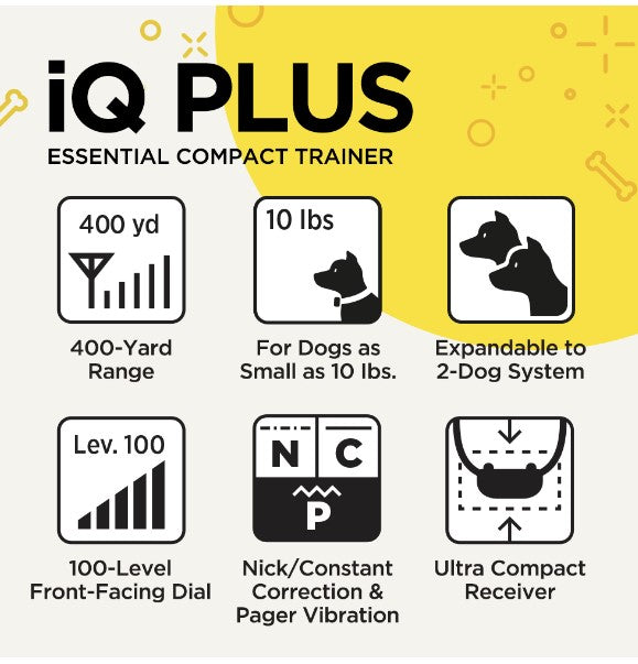 Dogtra - IQ Plus - Remote Dog Trainer 400 Yard Expandable K9 - Feline Unique Pet Accessories