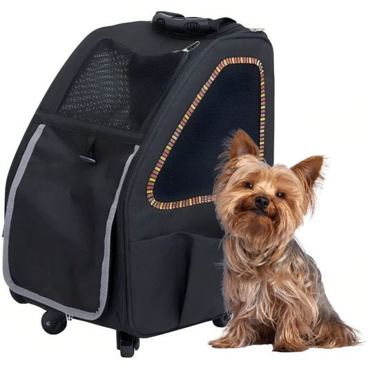 Petique 5-in-1 Pet Carrier for Dogs Cats and Small Animals Sunset Strip - 1 count K9 - Feline Unique Pet Accessories