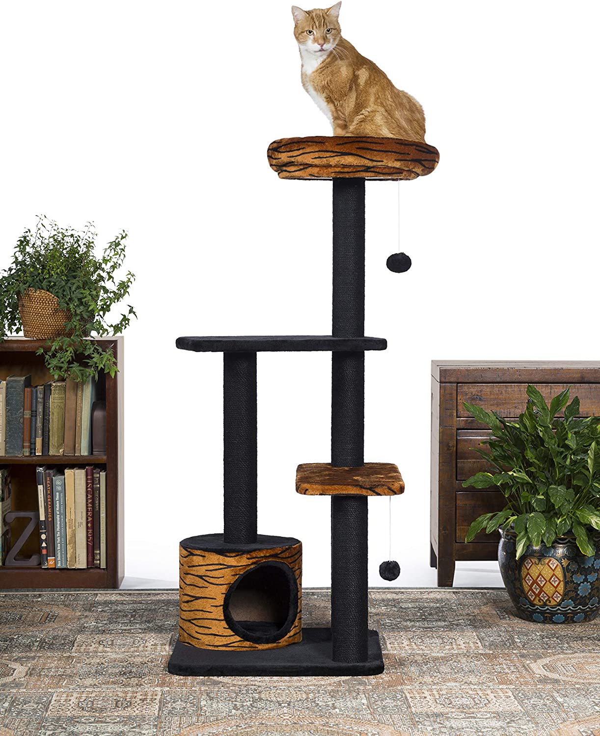 Prevue Pet Products Kitty Power Paws Tiger Tower K9 - Feline Unique Pet Accessories