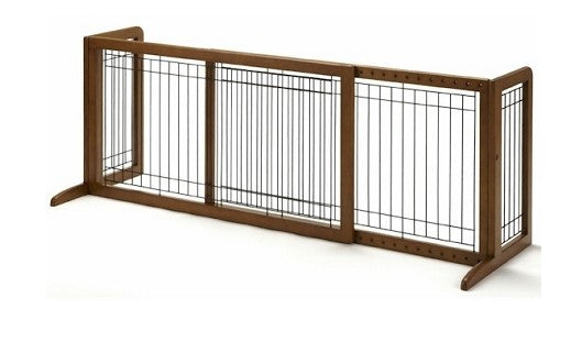 Tall Large Bay Isle Freestanding Pet Gate - K9 - Feline Unique Pet Accessories