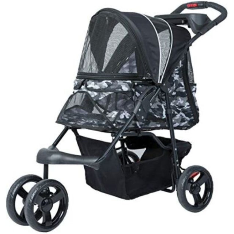 Petique Durable Pet Stroller Black Camo - 1 count K9 - Feline Unique Pet Accessories