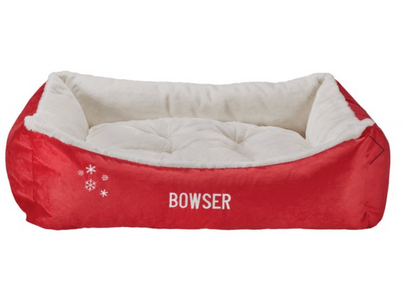 Bowsers Scoop Dog Bed | Color: Crimson, Snowflake K9 - Feline Unique Pet Accessories