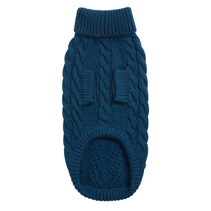 Chalet Sweater - Dark Teal K9 - Feline Unique Pet Accessories