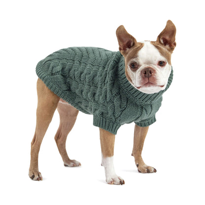 Chalet Sweater - Sage K9 - Feline Unique Pet Accessories